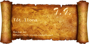 Tót Ilona névjegykártya