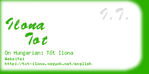 ilona tot business card